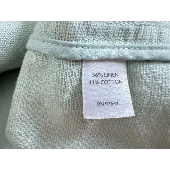 J. Jill Linen Blend Cropped Topper Jacket A-Line Fabric Buttons 3/4 Sleeve Sz M - Picture 6 of 6